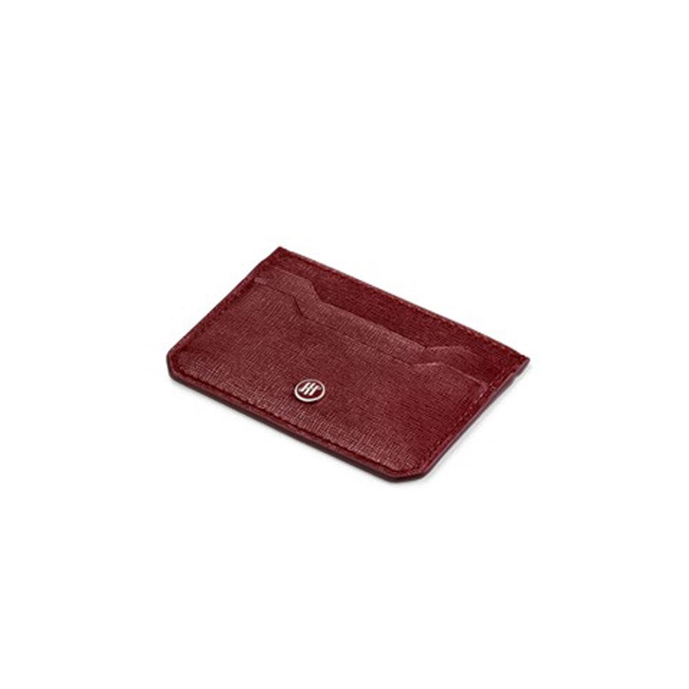 PORTA CARTE DI CREDITO 2+2 BORDEAUX SAFFIANO - MONTEGRAPPA