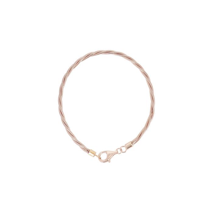 DNA BRACCIALE ROSA LUCIDO - PESAVENTO