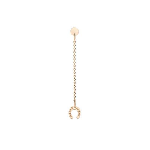 ORECCHINO PENDENTE MON P BONHEUR, MICRO FERRO DI CAV. ORO 9 KT - QUERIOT