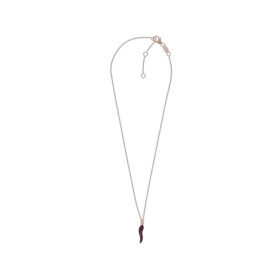COLLANA "BRIO" ROSA LUCIDO SMALTO BORDEAUX - CORNETTO - PESAVENTO
