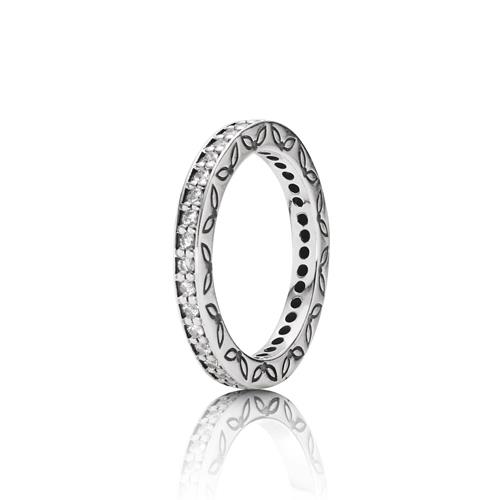 SILVER RING, CUBIE ZIRCONIA - PANDORA