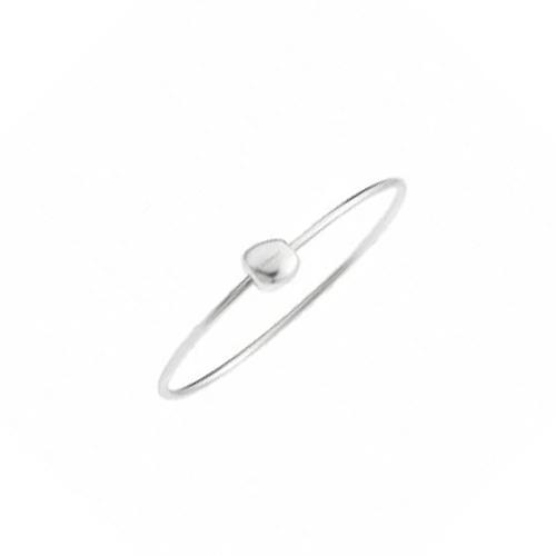 BRACCIALE RIGIDO SASSO ARGENTO LARGE - QUERIOT