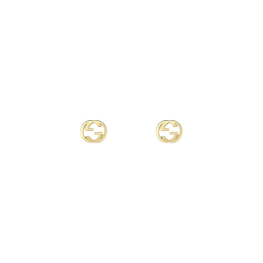 GUCCI INTERLOCKING - ORECCHINI IN ORO GIALLO 18KT - GUCCI FINE JEWELRY