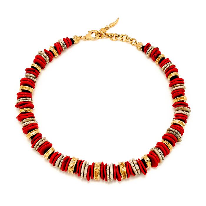 COLLANA BALI RED CM.53 - RASPINI