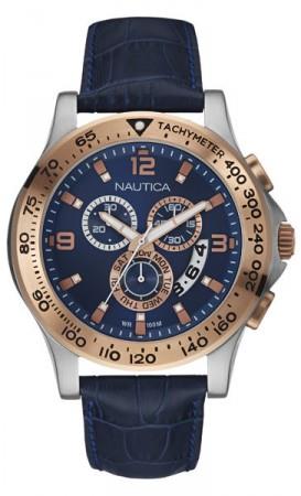 CRONO ACC/ROSA PELLE BLU - NAUTICA