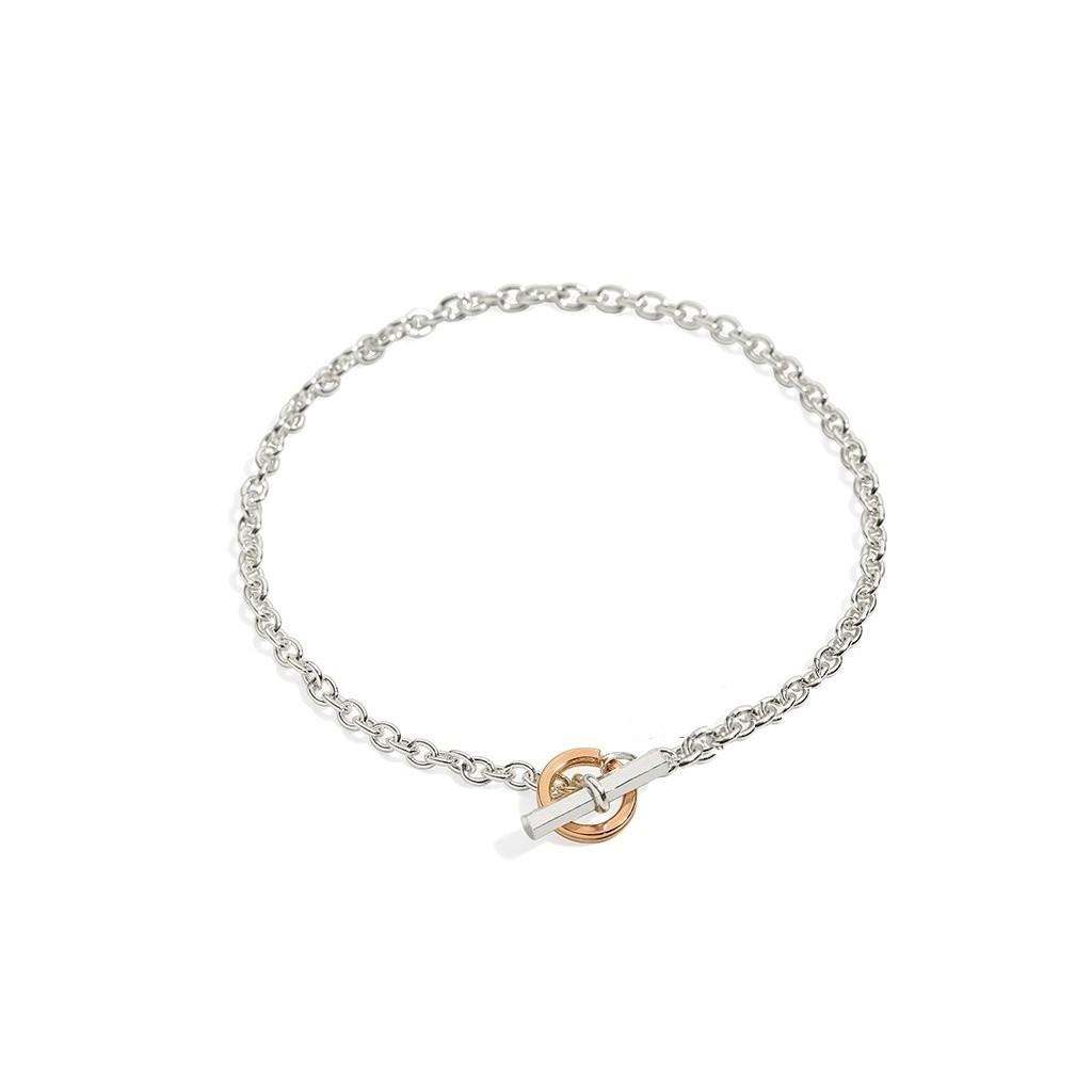 BRACCIALE ROLLO 17,5 CM CON ANELLINO BRISE' ORO ROSA - QUERIOT