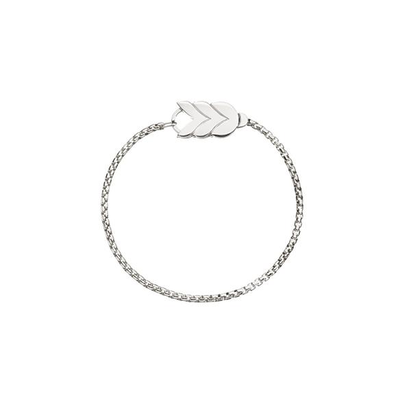 BRACCIALE SPIGA ARGENTO 925 CHIUSURA A SPORTELLO - BRIS&Egrave; ARGENTO - 18,5 CM - QUERIOT