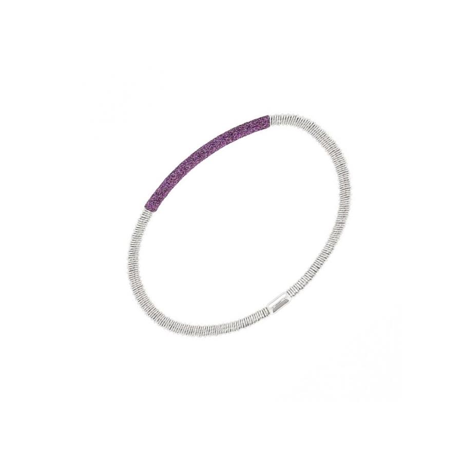 BRACCIALE LUCIDO RODIO  - 