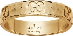 ANELLO ICON MARTELLATO 4 MM ORO GIALLO MIS 21 - GUCCI FINE JEWELRY