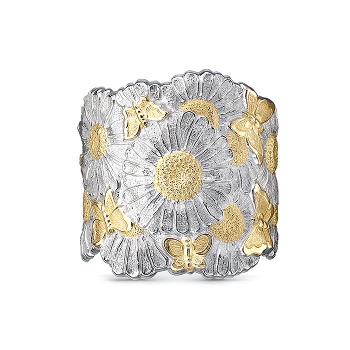 BRACCIALE RIGIDO MARGHERITE & FARFALLE C/SNODO - BUCCELLATI GIOIELLI