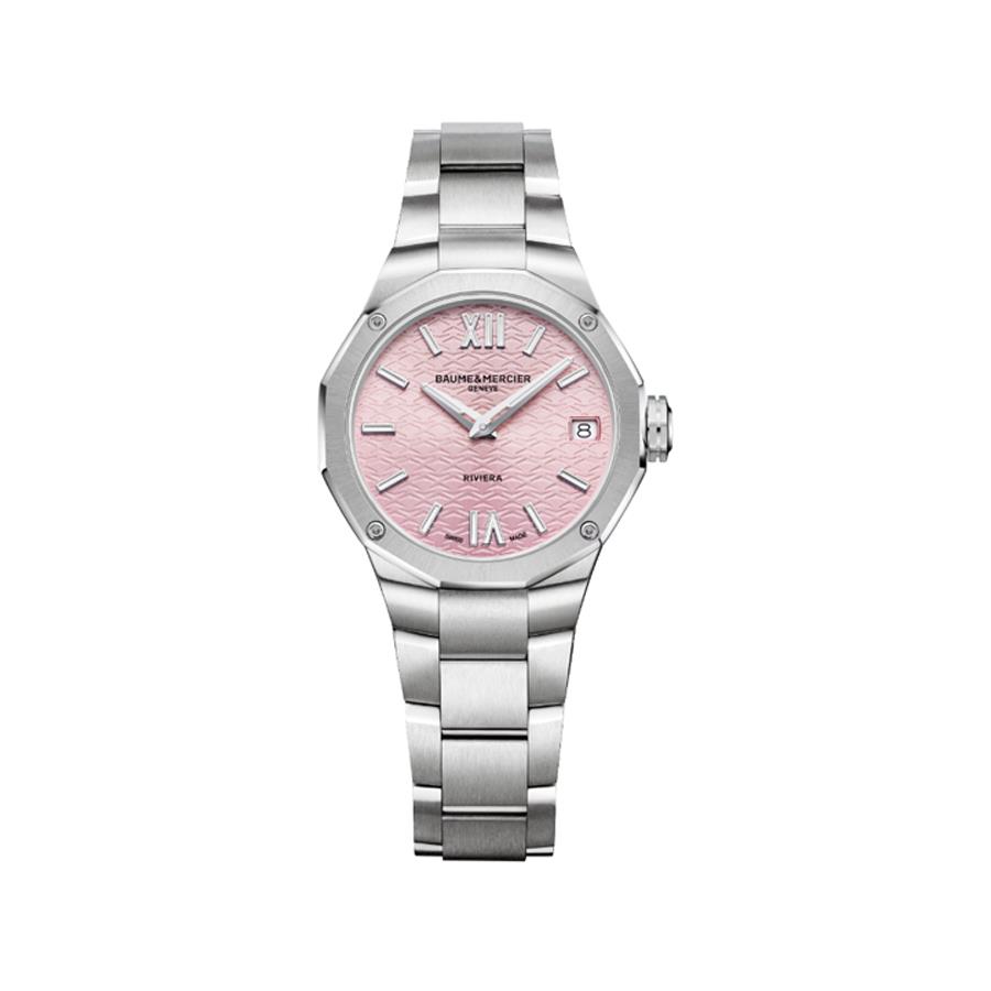 RIVIERA 33 MM ACC - QUADRANTE ROSA - BAUME & MERCIER