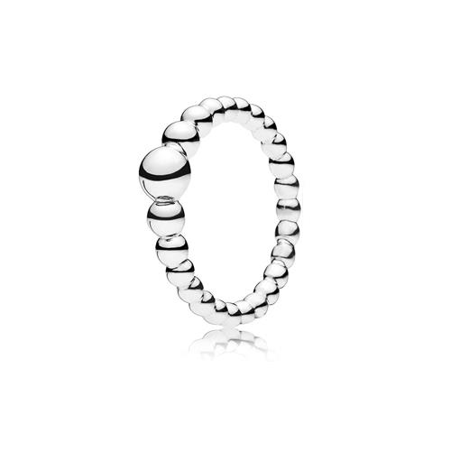 BEADED SILVER RING - PANDORA