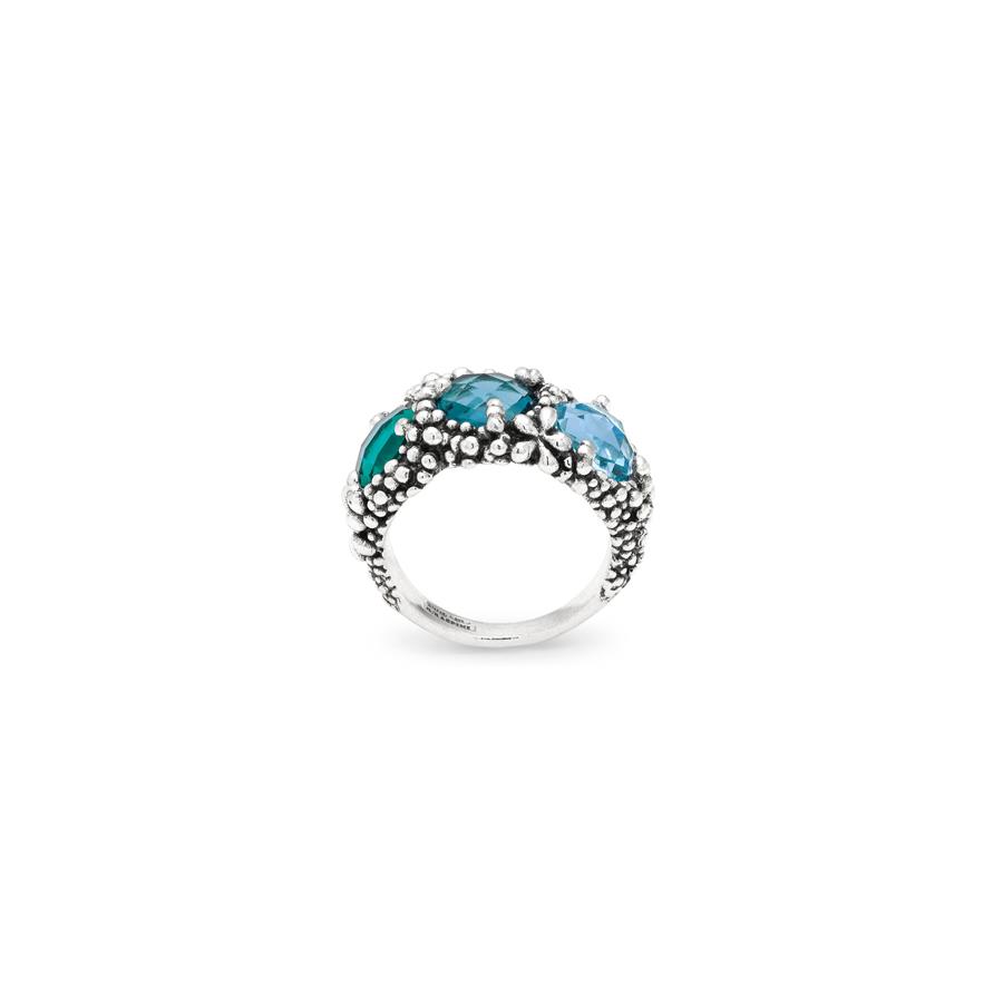 ANELLO TRILOGY BLUE IVY MIS 16 - RASPINI