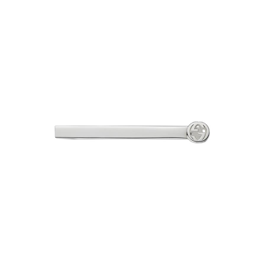 FERMACRAVATTA CON MOTIVO INTERLOCKING G ARGENTO - GUCCI SILVER JEWELRY