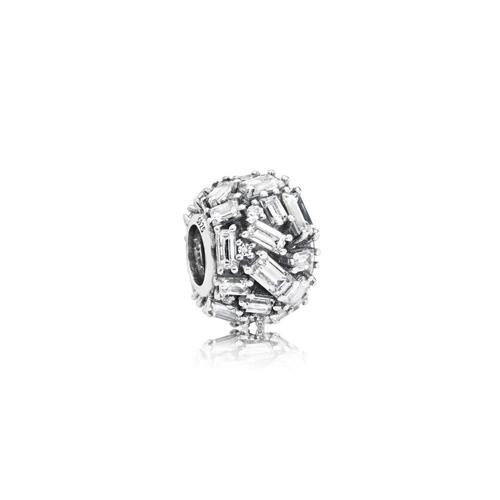 ICE CUBE SILVER CHARM WITH CLEAR CUBIC ZIRCONIA - PANDORA