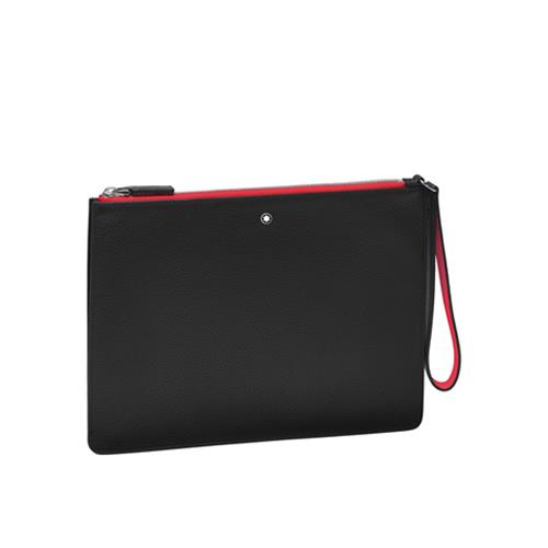 MST SOFT GRAIN MY OFF POUCH MEDIU BLKRED - MONTBLANC