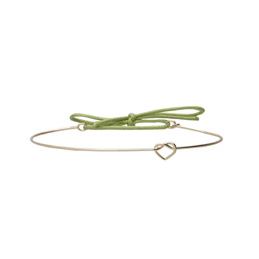 BRACCIALE CUPIDO CUORICINO ANNODATO AU G 9KT S - RUBINIA