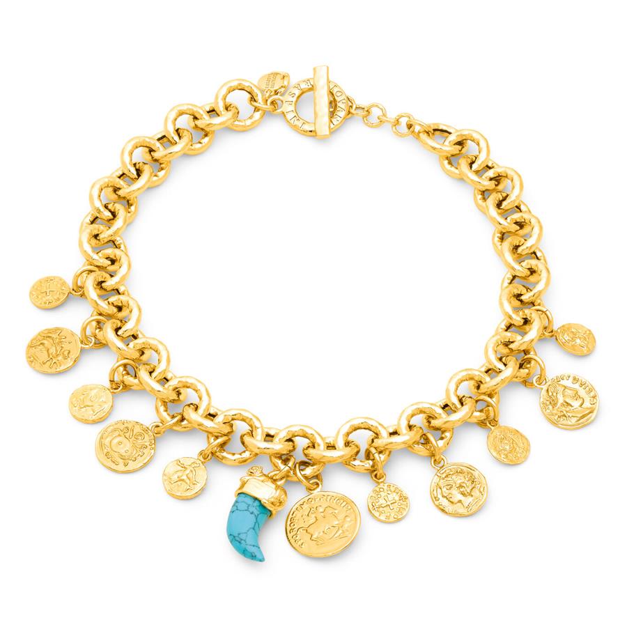 COLLANA PUEBLO MONETE CM 47 - RASPINI