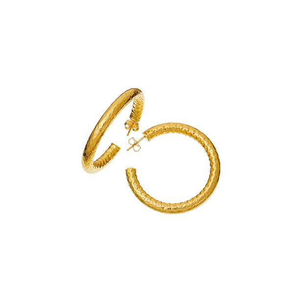 ORECCHINI SUPER BOWL GRANDI DORATI - RASPINI