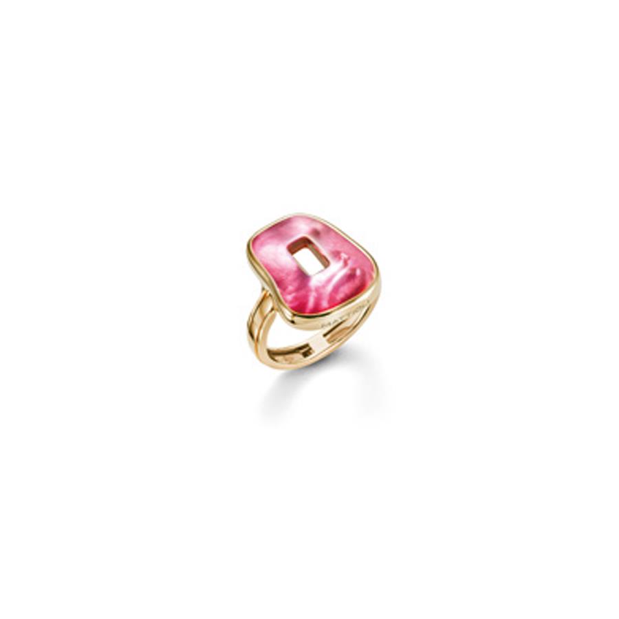 ANELLO PUZZLE MEDIO IN ORO ROSA E TRE PUZZLE COLORATI - MIS 14 - MATTIOLI