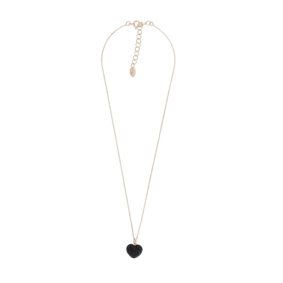 COLLANA POLVERE DI SOGNI ROSA LUCIDO - NERO - PESAVENTO