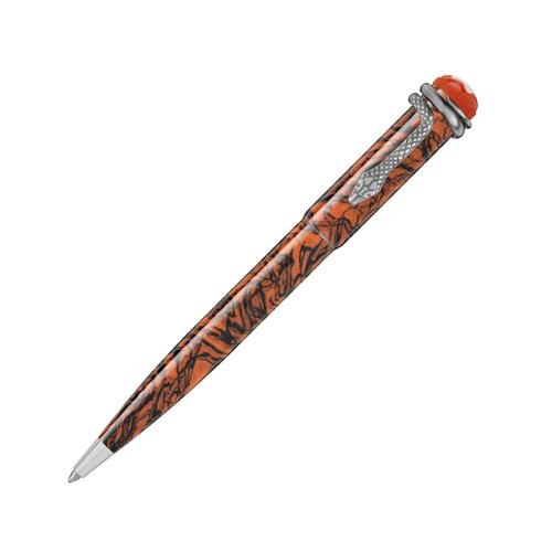 PENNA A SFERA HERITAGE ROUGE ET NOIRE - SERPENT MARBLE - MONTBLANC