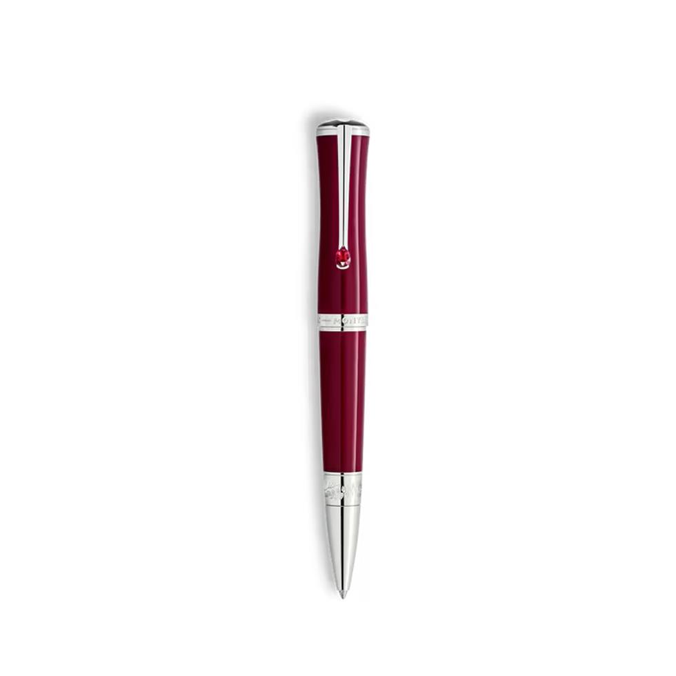 MONTBLANC MUSES MARIA CALLAS SPECIAL EDITION RUBY-COLOURED BALLPOINT PEN - MONTBLANC