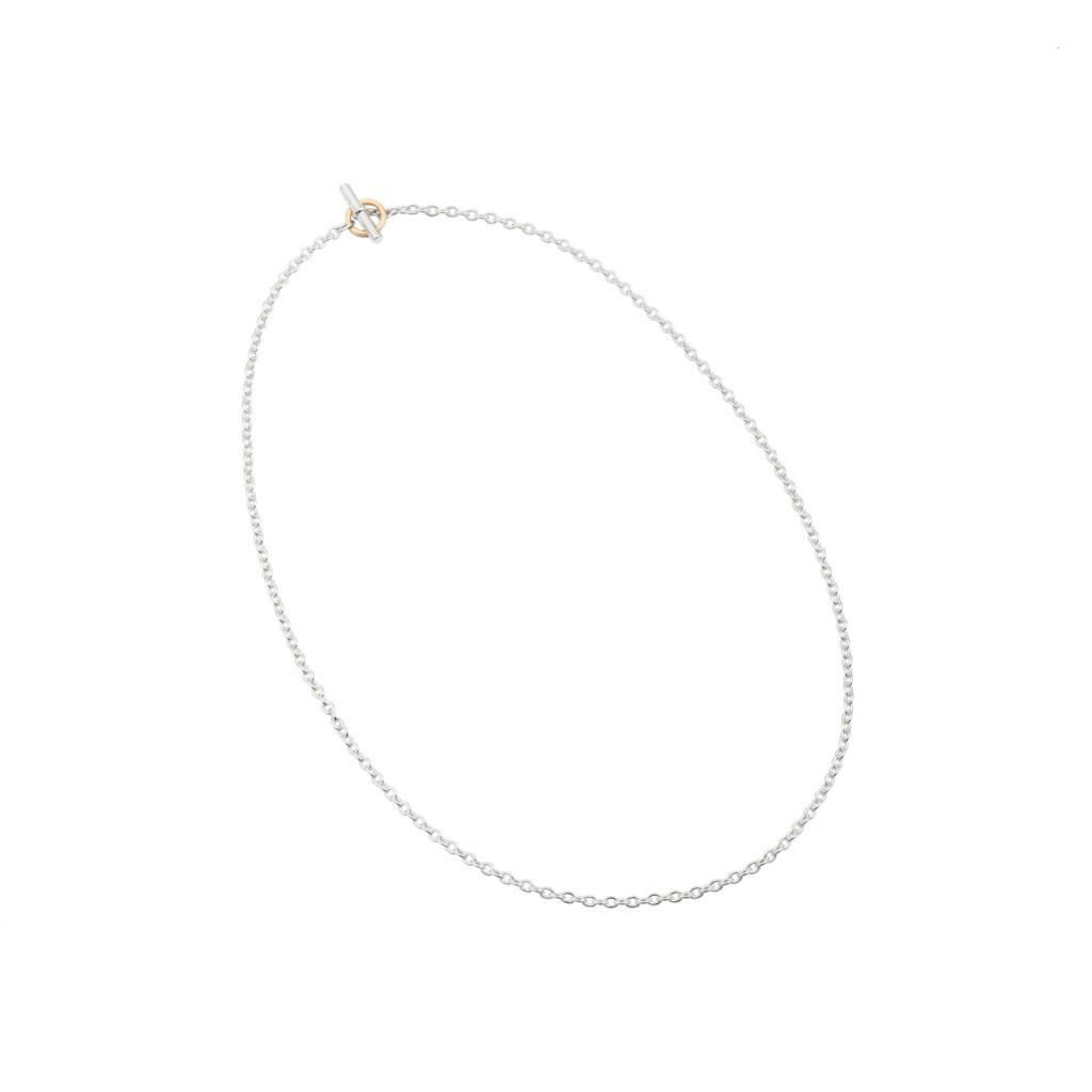 CATENA 70 CM CON ANELLINO BRISE' ORO ROSA - QUERIOT