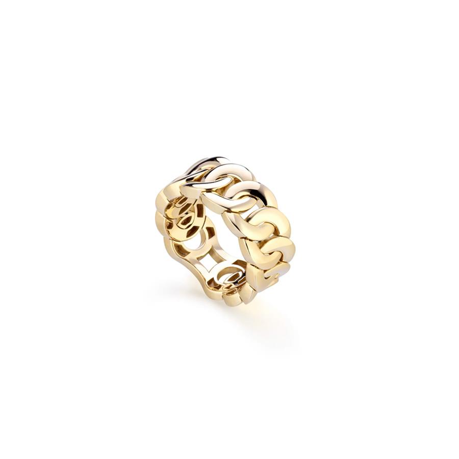 ANELLO NOON IN ORO GIALLO 18 KT - GR 12.23 - MISURE DA 19 A 22 - BUONOCORE