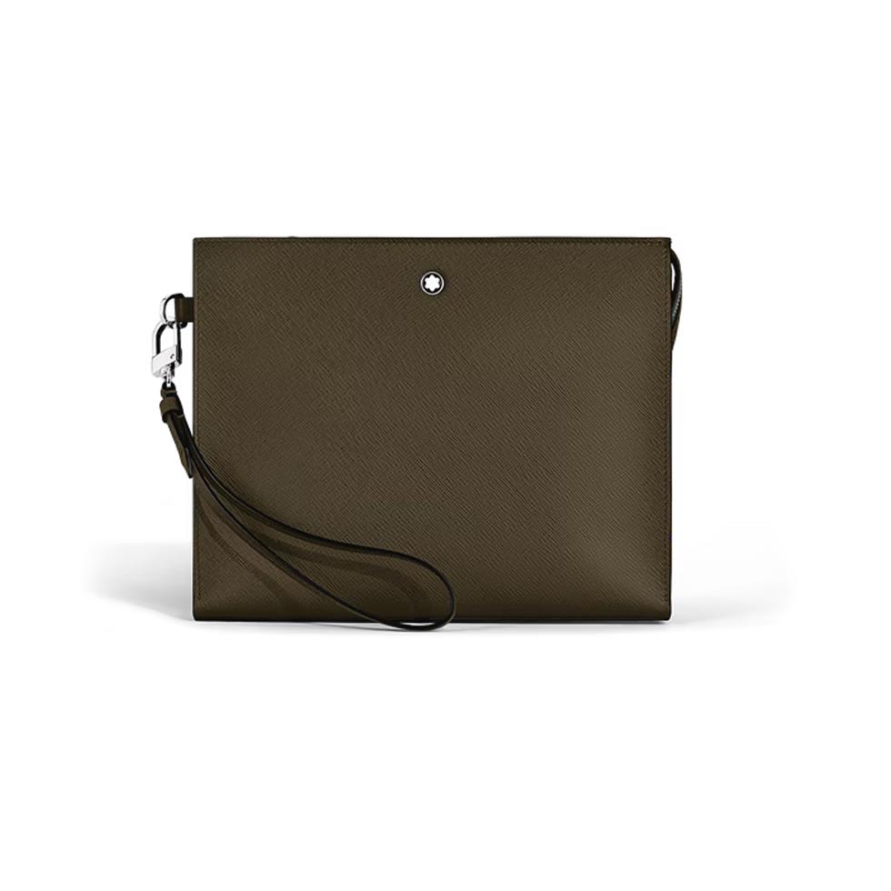 POCHETTE IN PELLE SARTORIAL - COLORE KAKI - MONTBLANC