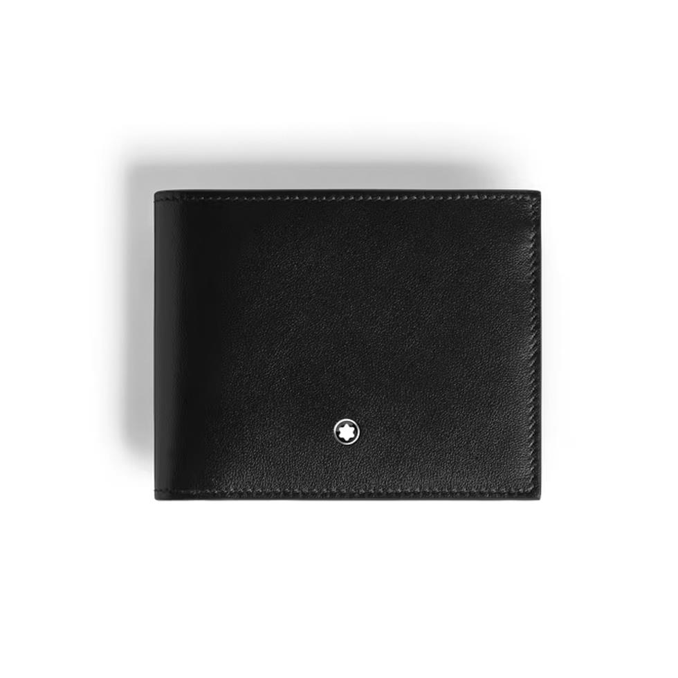 MEISTERST&Uuml;CK PORTAFOGLI 6CC NERO/BLU - MONTBLANC