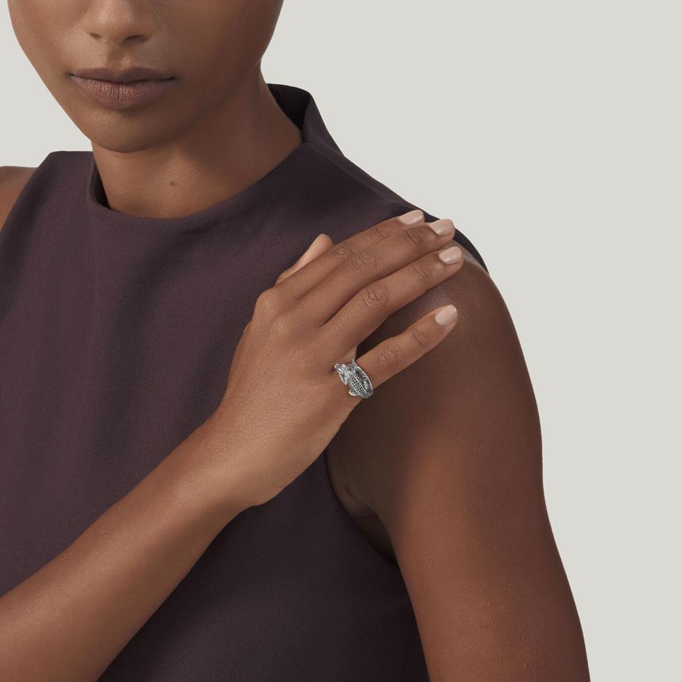 ANELLO DA MIGNOLO COCCODRILLO MIS.8 - RASPINI