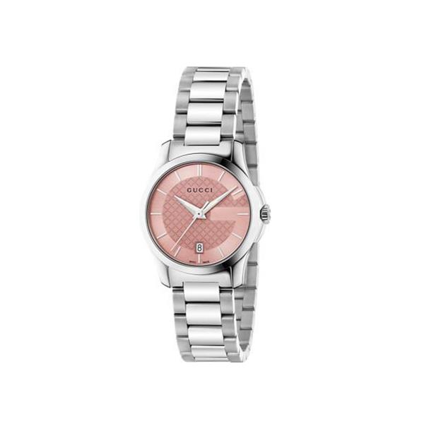 G-TIMELESS SM PINK/STEEL/V2 BRAC - GUCCI TIMEPIECES