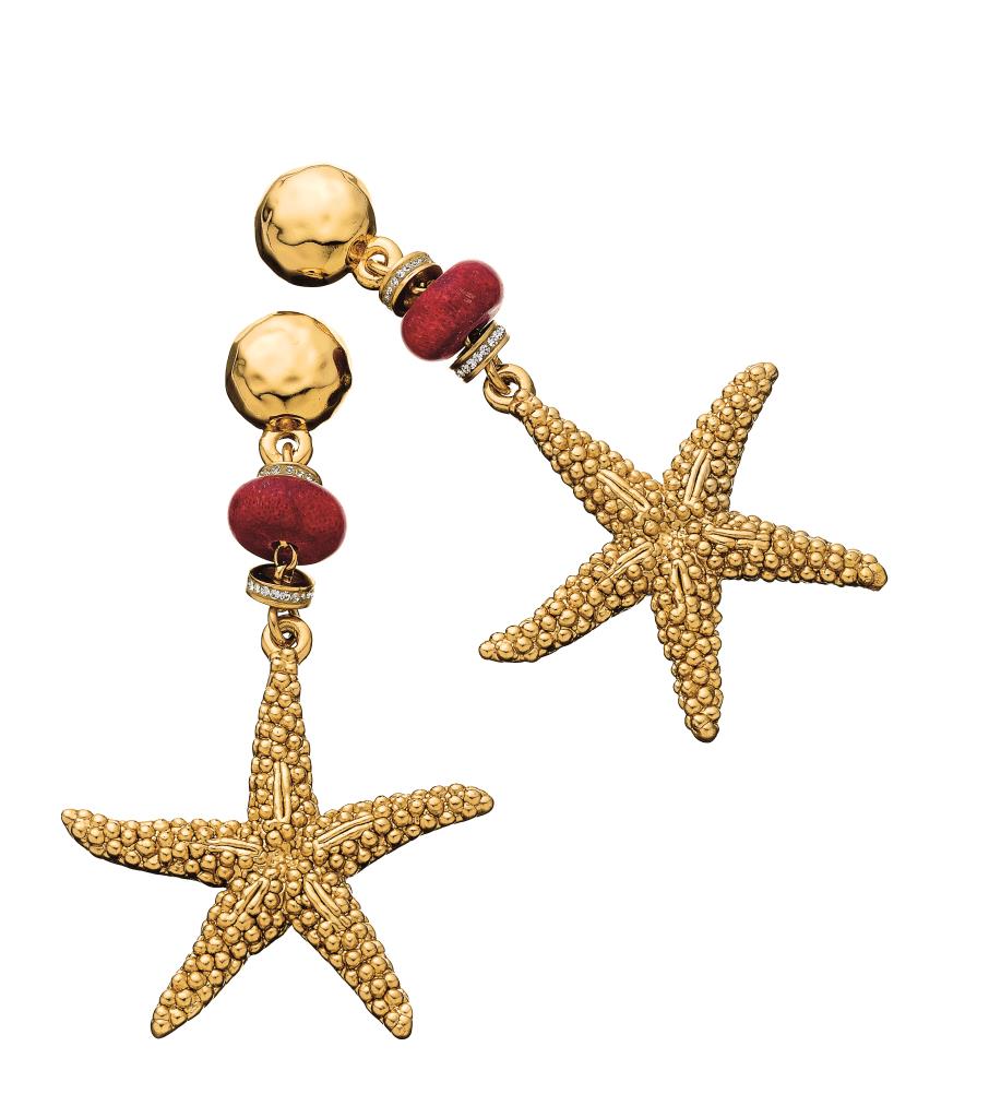 ORECCHINI STELLA MARINA DORATI - RASPINI