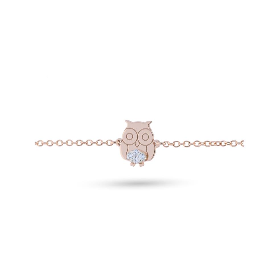 BRACCIALE ORO ROSA 18 KT CON SOGGETTO GUFETTO - DIAM. 0.04 - BUONOCORE