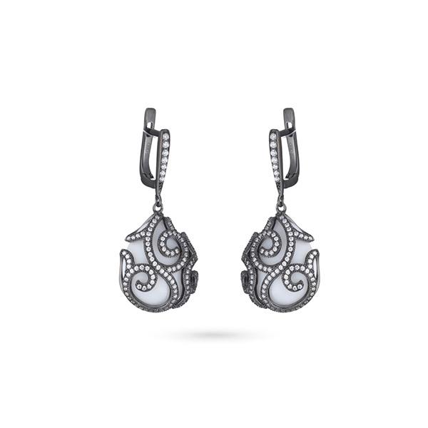 AGATA BIANCA ARGENTO ROS&Egrave; E ZIRCONIA - TSARS COLLECTION