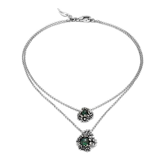 COLLANA MARGHERITE GARDEN DOUBLE, CM 42 - RASPINI