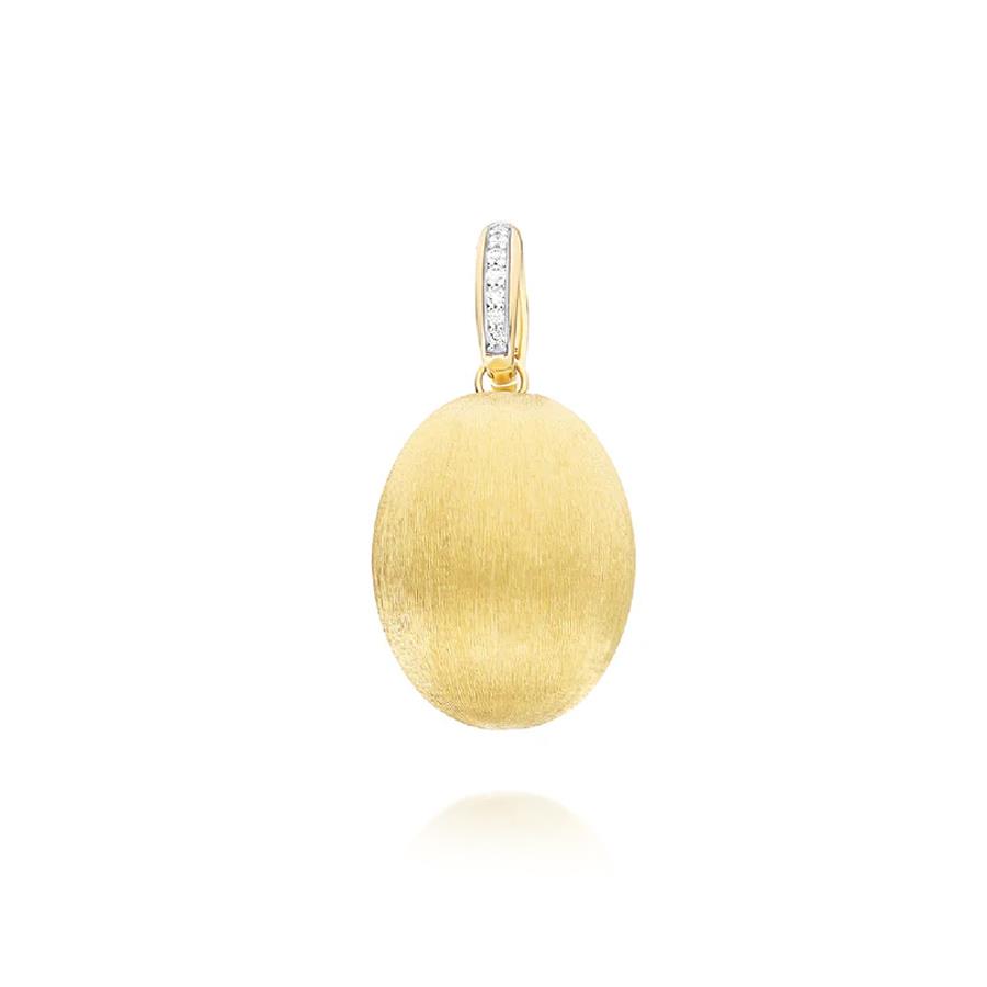 CIONDOLO CILIEGINA GRANDE IN ORO CON BIGLIERINA DIAM 0.04 KT  - NANIS
