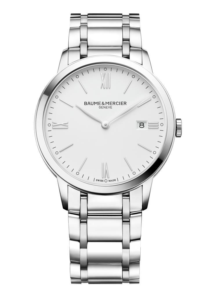 CLASSIMA 40 MM, QUARZO, CASSA E BRACCIALE IN ACCIAIO - BAUME & MERCIER