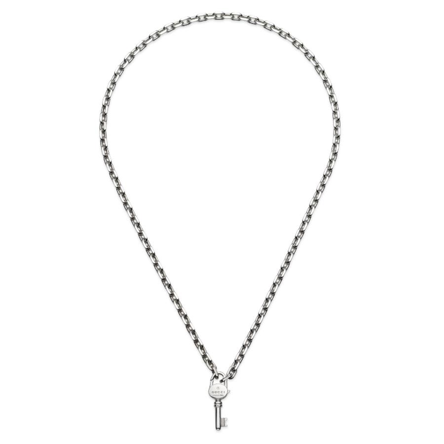 TRADEMARK COLLANA CHIAVE IN ARGENTO  - MIS 40-45 - GUCCI SILVER JEWELRY