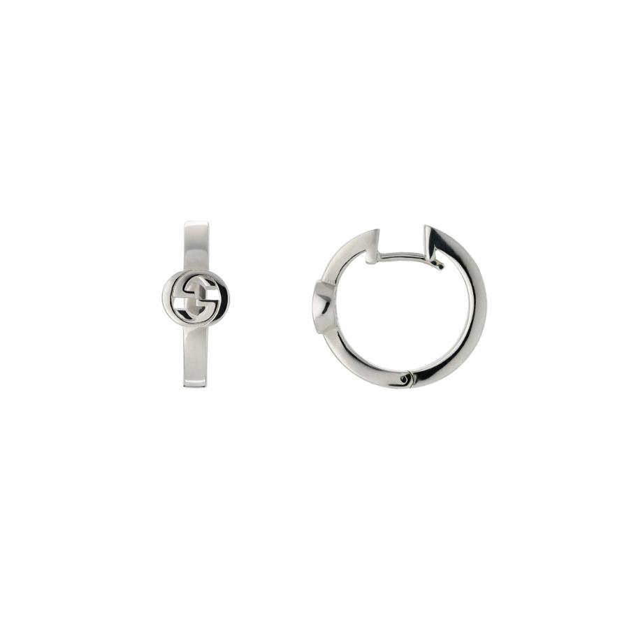 ORECCHINI INTERLOCKING G CERCHI - GUCCI SILVER JEWELRY