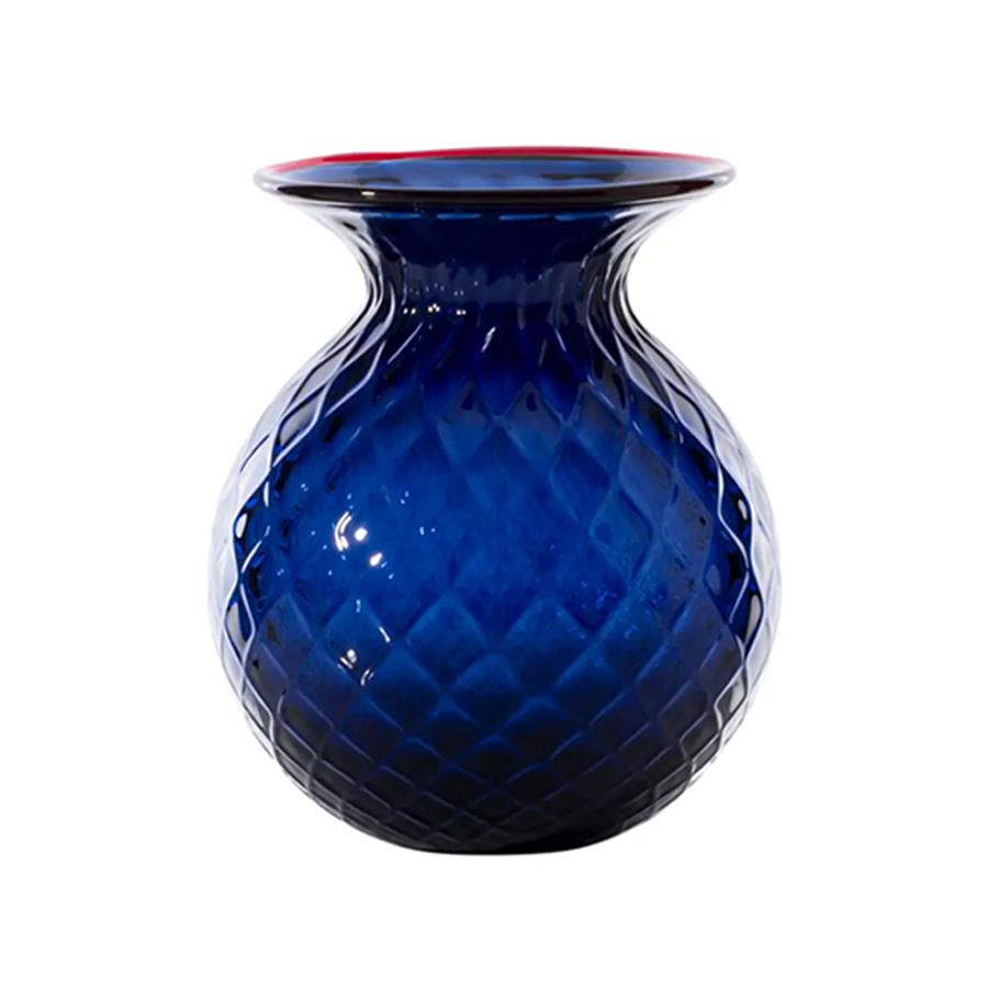 BALLOTON FIORI DIAM 21.2 H 24.2 BLU MARE - VENINI