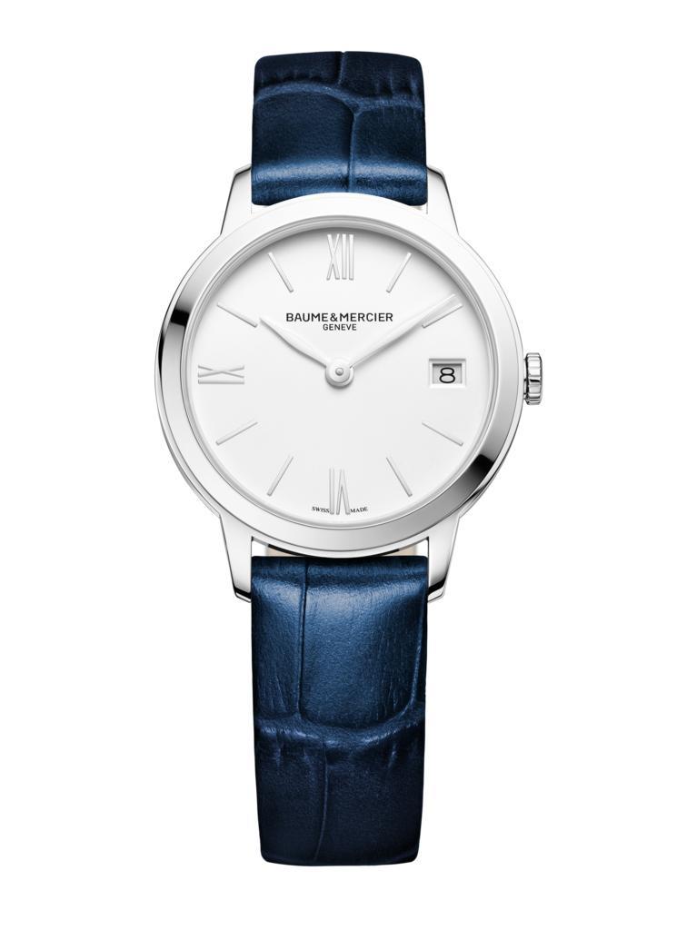 CLASSIMA 31 MM QUARZO, CASSA IN ACCIAIO E CINTURINO IN PELLE - BAUME & MERCIER