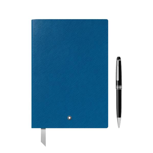 SET BIRO MEISTERSTUCK CON NOTEBOOK BLUE - MONTBLANC