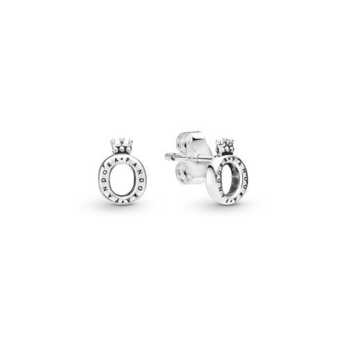 CROWN O STERLING SILVER STUD EARRINGS - PANDORA