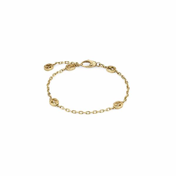 GUCCI INTERLOCKING - BRACCIALE IN ORO GIALLO 18KT - GUCCI FINE JEWELRY