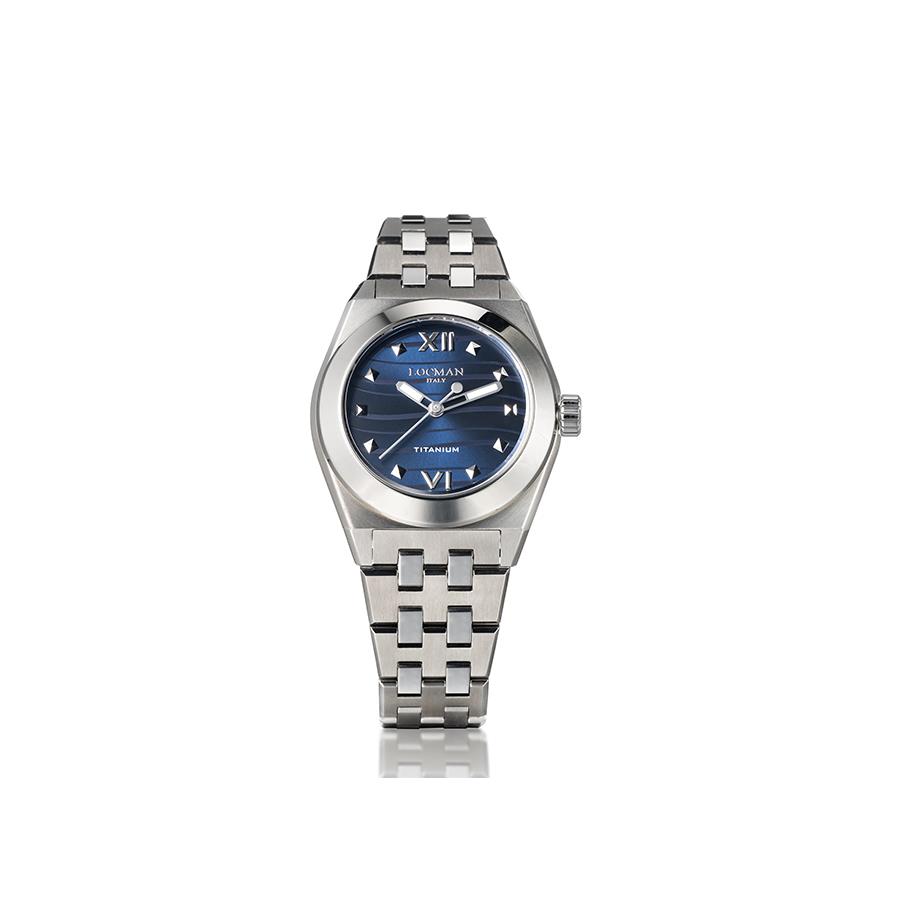 NUOVO STEALTH TITANIO S.T. 36MM - QUARZO - QUADRANTE BLU - DONNA - LOCMAN