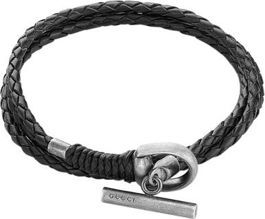 HORSEBIT CUOIO NERO 20M - GUCCI SILVER JEWELRY