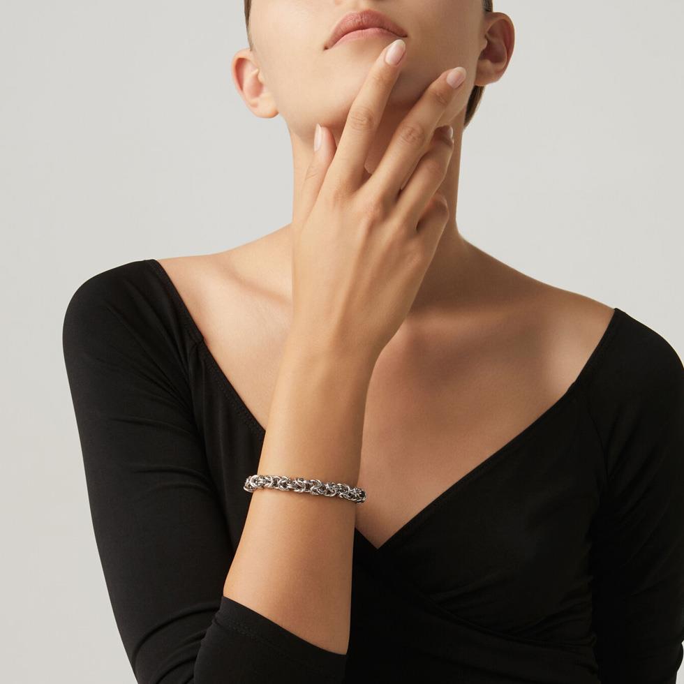 BRACCIALE MAGLIA BIZANTINA MEDIA CM 20 - RASPINI