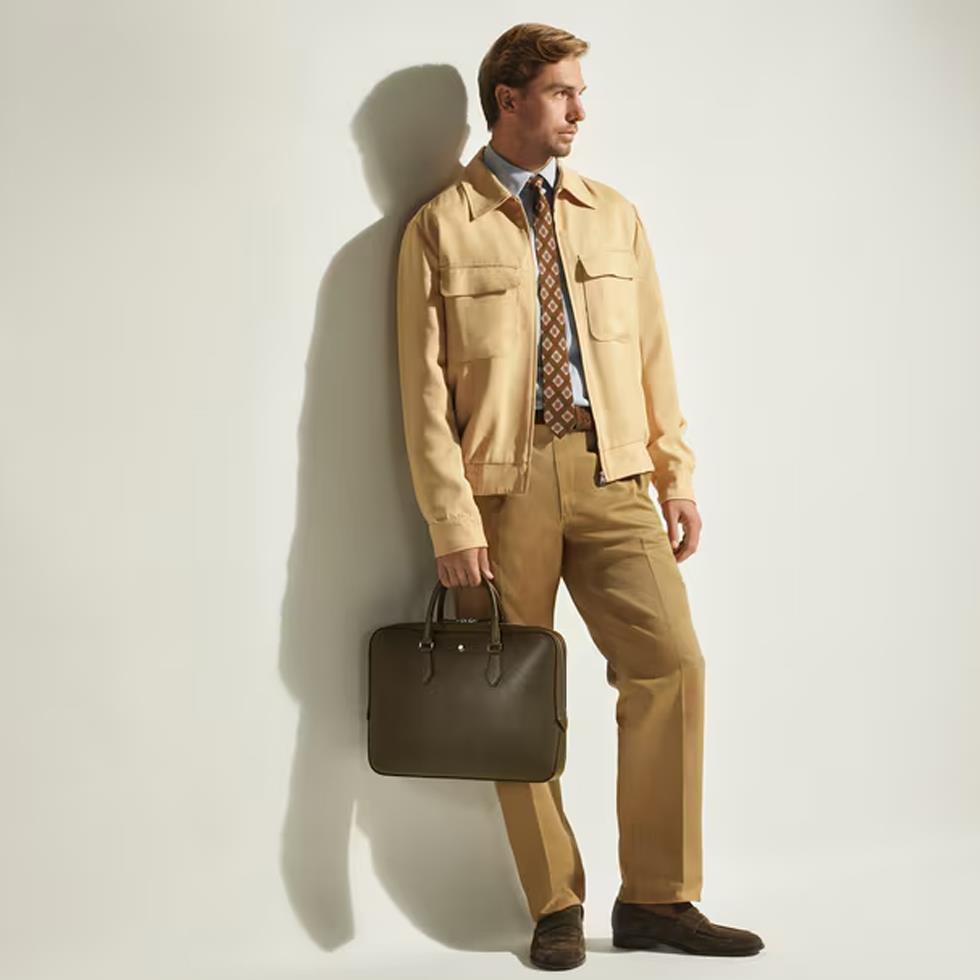 CARTELLA SOTTILE IN PELLE SARTORIAL - COLORE KAKI - MONTBLANC